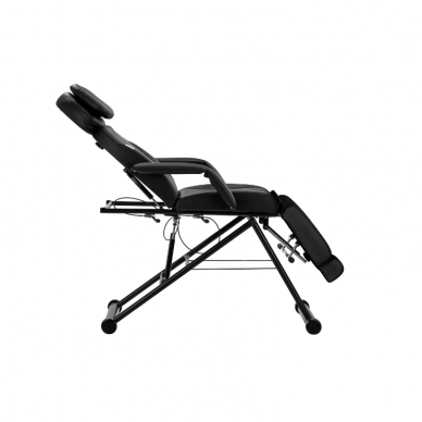 AZZURRO profesionali kosmetologinė kėdė - gultas 563S, juodos spalvos 1