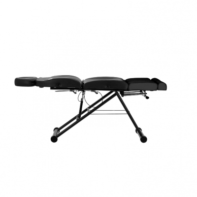 AZZURRO profesionali kosmetologinė kėdė - gultas 563S, juodos spalvos 7