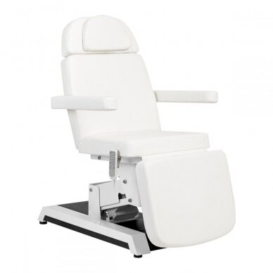 Professional electric cosmetology chair - bed W-12 (4 motors), white color