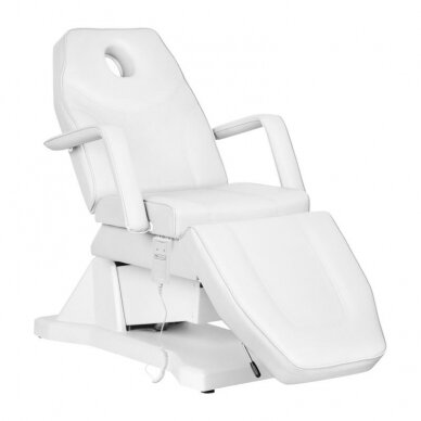 Professional electric cosmetology chair SOFT (1 motor), white color