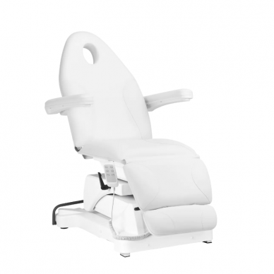Profesionali elektrinė kosmetologinė kėdė-gultas SILLON BASIC, baltos spalvos (3 varikliai) 1
