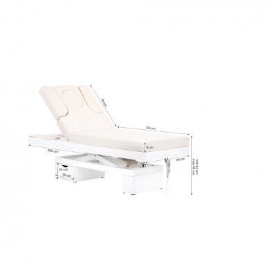 Professional electric couch-bed for massage and spa salons AZZURRO 815B (with heated mattress) 12