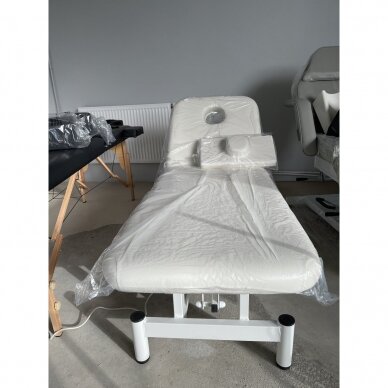 Professional electric massage and rehabilitation bed MOD-079 (1 motor), white color 9