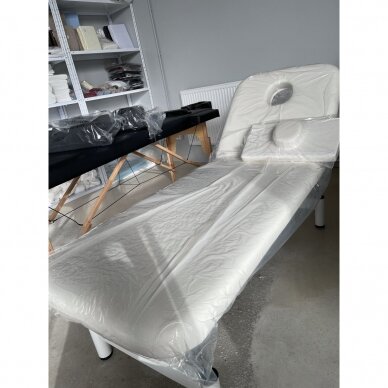 Professional electric massage and rehabilitation bed MOD-079 (1 motor), white color 10