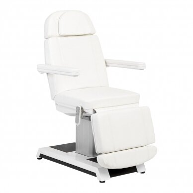 Professional electric cosmetology chair-bed W-16B (3 motors), white color