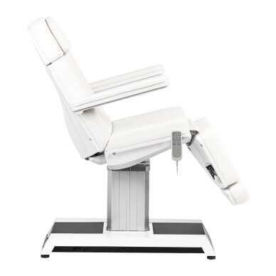 Professional electric cosmetology chair-bed W-16B (3 motors), white color 4