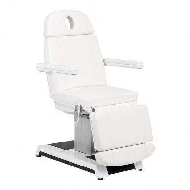 Professional electric cosmetology chair-bed W-16B (3 motors), white color 1