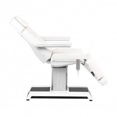 Professional electric cosmetology chair-bed W-16B (3 motors), white color 6