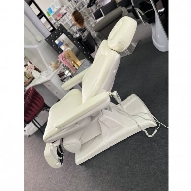 Professional electric podiatric chair - bed-lounger for pedicure procedures AZZURRO 870S PEDI, white (3 MOTORS) 17