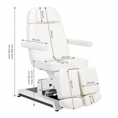 Professional electric podiatric chair-bed for pedicure procedures EXPERT PODO W-12C (3 motors) 16