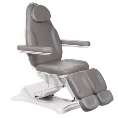 Professional electric podiatry chair for pedicure procedures MODENA PEDI BD-8294, 2 motors, gray color