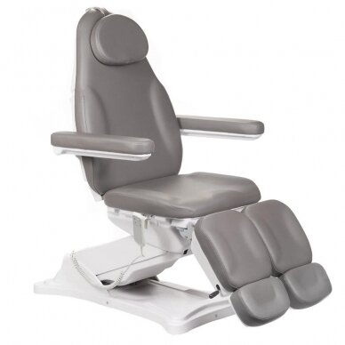 Profesionali elektrinė podologinė kėdė pedikiūro procedūroms MODENA PEDI BD-8294, 2 variklių, pilkos spalvos