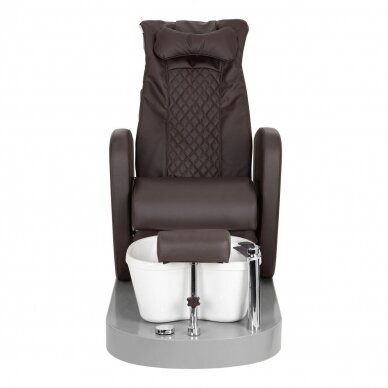 Professional electric podiatry chair for pedicure procedures with massage function AZZURRO 016C, brown color 3