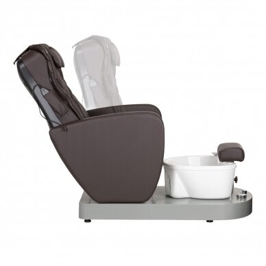 Professional electric podiatry chair for pedicure procedures with massage function AZZURRO 016C, brown color 1