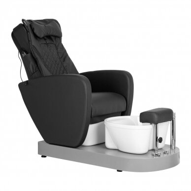 Profesionali elektrinė podologinė kėdė pedikiūro procedūroms su masažo funkcija AZZURRO 016C, juodos spalvos
