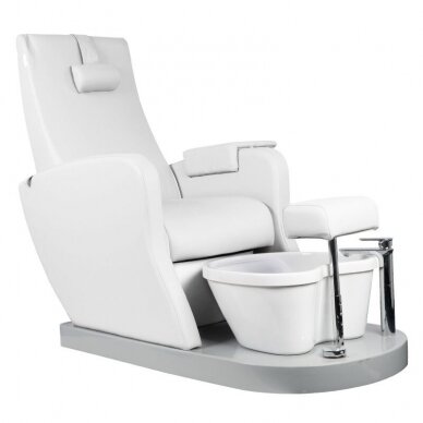 Professional electric podological SPA chair for pedicure procedures AZZURRO 016, white color