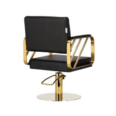 Professional hairdressing furniture set for hairdressing salons and beauty salons BRYSON, black with gold details  2