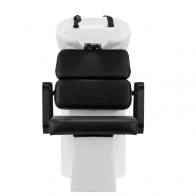 Professional head washer for hairdressers and beauty salons GABBIANO PORTO, black color 2