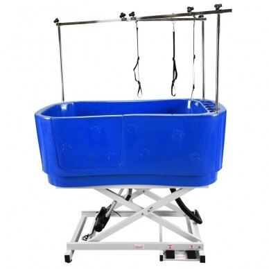 Professional animal washing bath Blovi Lift Bath Tub, electrically controlled, blue color 2