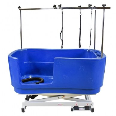 Professional animal washing bath Blovi Lift Bath Tub, electrically controlled, blue color