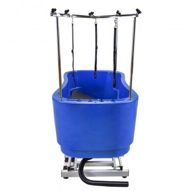 Professional animal washing bath Blovi Lift Bath Tub, electrically controlled, blue color 1