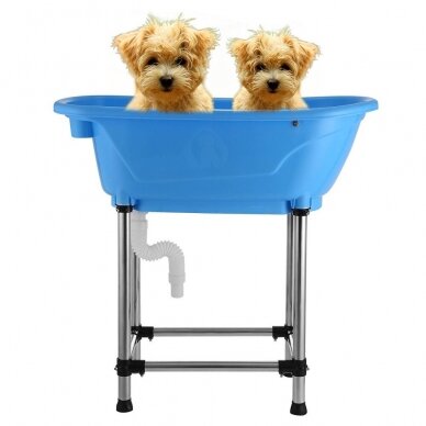 Профессиональная ванночка для мытья животных Blovi Pet Bath Tub, синего цвето 3