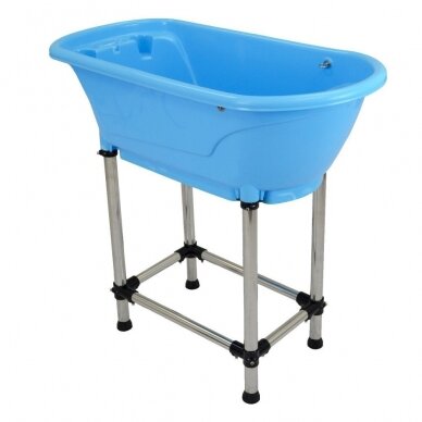 Профессиональная ванночка для мытья животных Blovi Pet Bath Tub, синего цвето 4