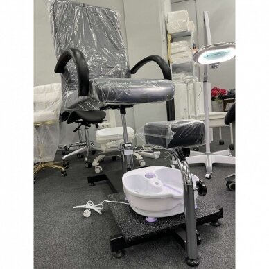 Professional hidraulic chair for podological treatment for beauticians BW-100, black color 7