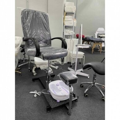 Professional hidraulic chair for podological treatment for beauticians BW-100, black color 8