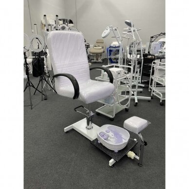 Professional hidraulic chair for podological treatment for beauticians BW-100, white color 12