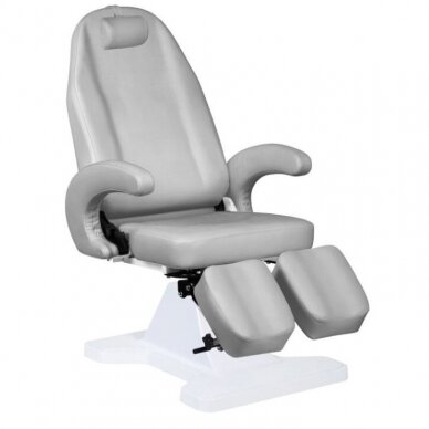 Professional hydraulic pedicure chair for salons and beauty parlors MOD 112, grey color 2