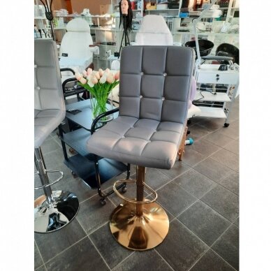 Professional chair for make-up specialists HC1015CW, gray eco-leather 6