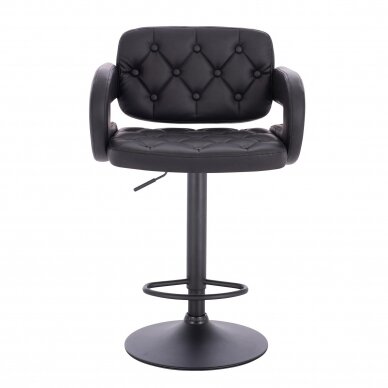 Professional chair for make-up specialists HC8403W, black eco leather  1