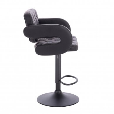 Professional chair for make-up specialists HC8403W, black eco leather  2