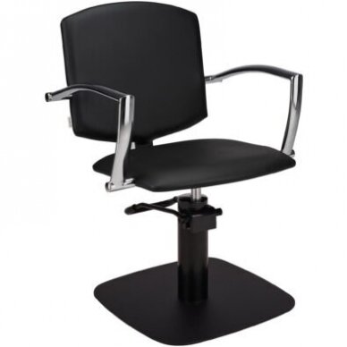 Professional barber chair BLACK PAKO BLACK SQUARE