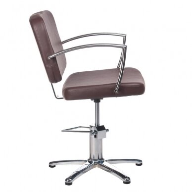 Professional hairdressing chair DARIO BH-8163, brown color 2