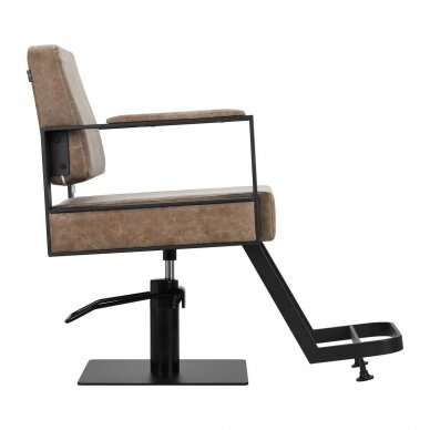 Professional hairdressing chair GABBIANO MODENA OLD, brown color 1