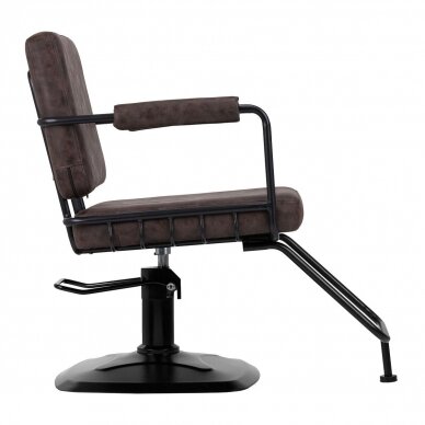 Professional hairdressing chair GABBIANO CATANIA LOFT, dark brown 1