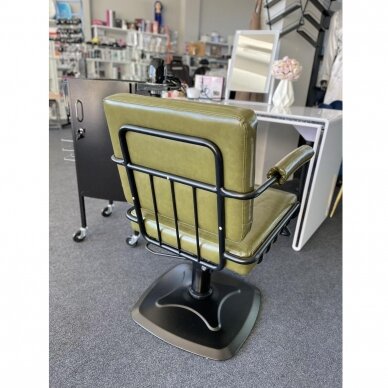 Professional hairdressing chair GABBIANO KATANIA LUFT, green 9