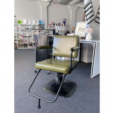 Professional hairdressing chair GABBIANO KATANIA LUFT, green 10