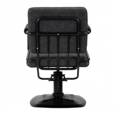 Professional hairdressing chair GABBIANO CATANIA LOFT, black color 3