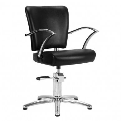 Professional hairdressing chair GABBIANO DALLAS, black color