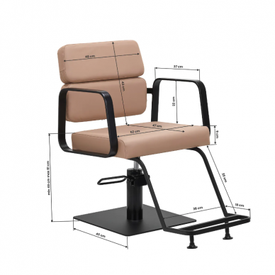 Professional hairdressing chair GABBIANO PORTO, beige 7