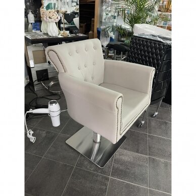 Professional hairdressing chair HAIR SYSTEM BER 8541, grey 9