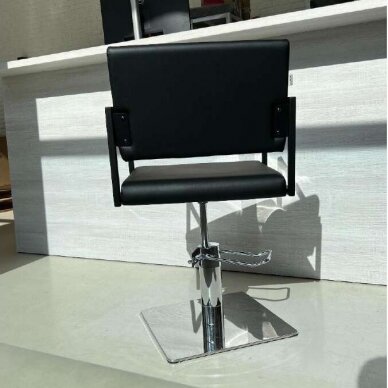 Professional hairdressing chair BLACK LOFT CHROME SQUARE 5