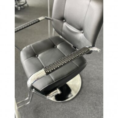 Professional hairdressing chair with footrest GABBIANO VIGO, black color 8