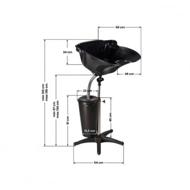 Professional hairdressing sink GABBIANO FT42-1 1