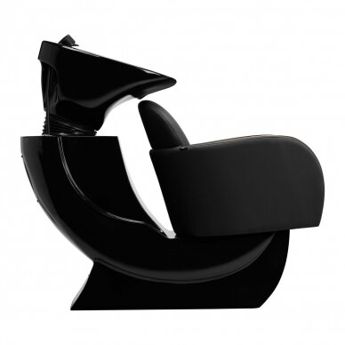 Professional hairdressing sink GABBIANO MALAGA, black with golden armrests 3