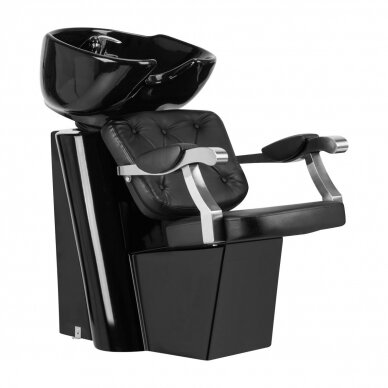 Professional sink for hairdressers and barber GABBIANO LYON, black color