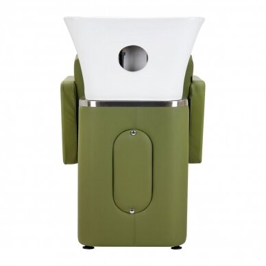 Professional hairdressing sink GABBIANO TURIN, green color 3